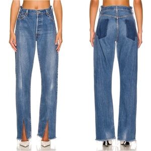 EB Denim Blue Distressed Women Jeans